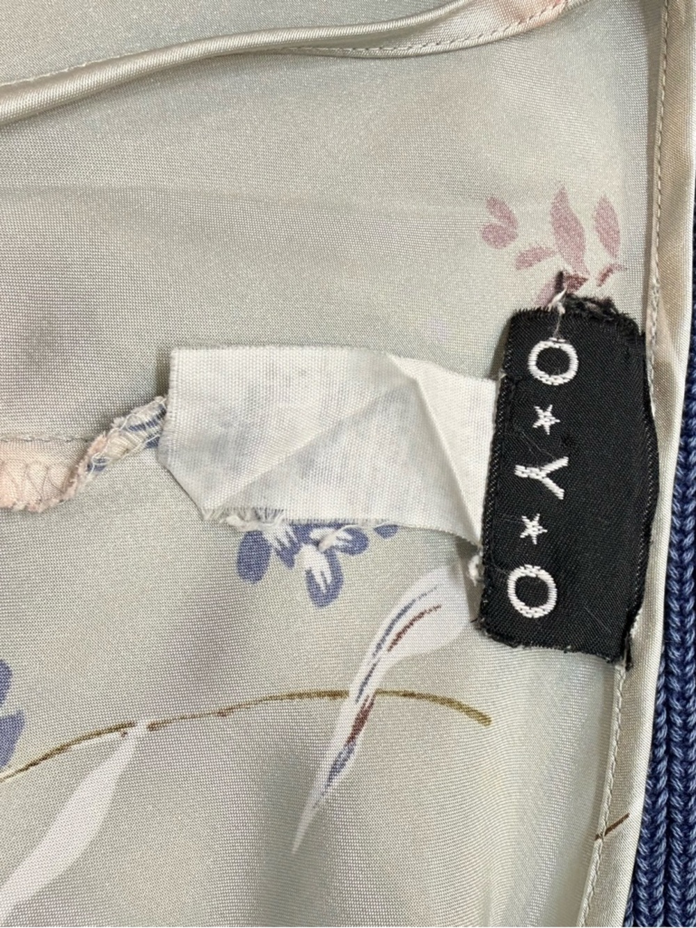 OYO Floral Satin Slip Dress Size Medium - Picture 5 of 7